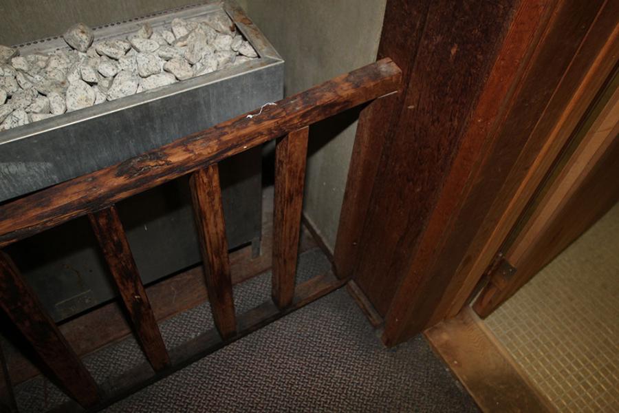 Amerec Sauna Heater Guard Rail in Need of Replacement