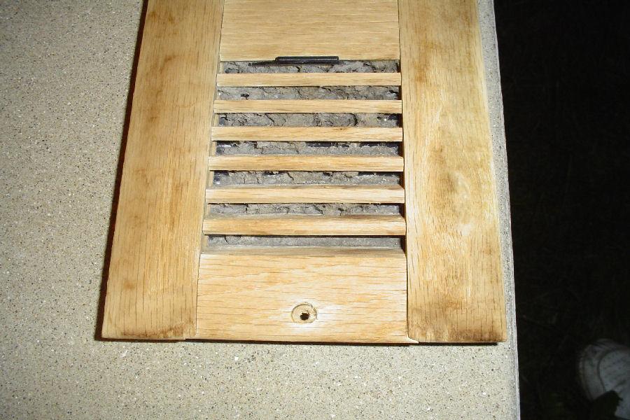 Sauna Room Intake Vent Clogged